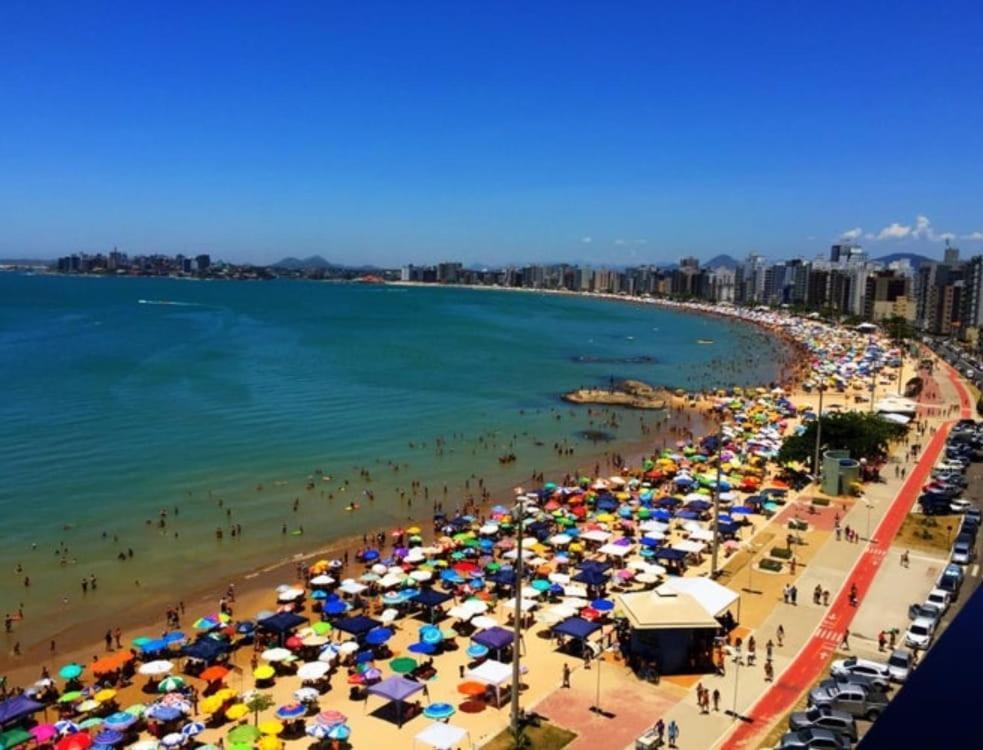Ferienwohnung Apt Encantador Praia Do Morro 20 Metros Da Praia. Guarapari Exterior foto